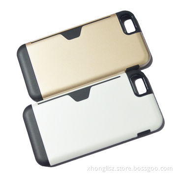2014 newest model card holder TPU phone case for iPhone 5 and iPhone 5s